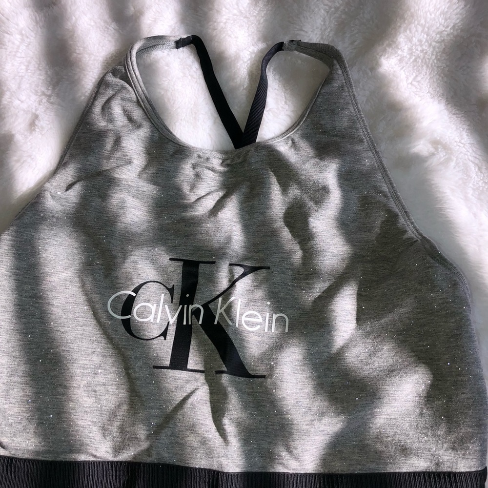 High neck Calvin Klein sports bra